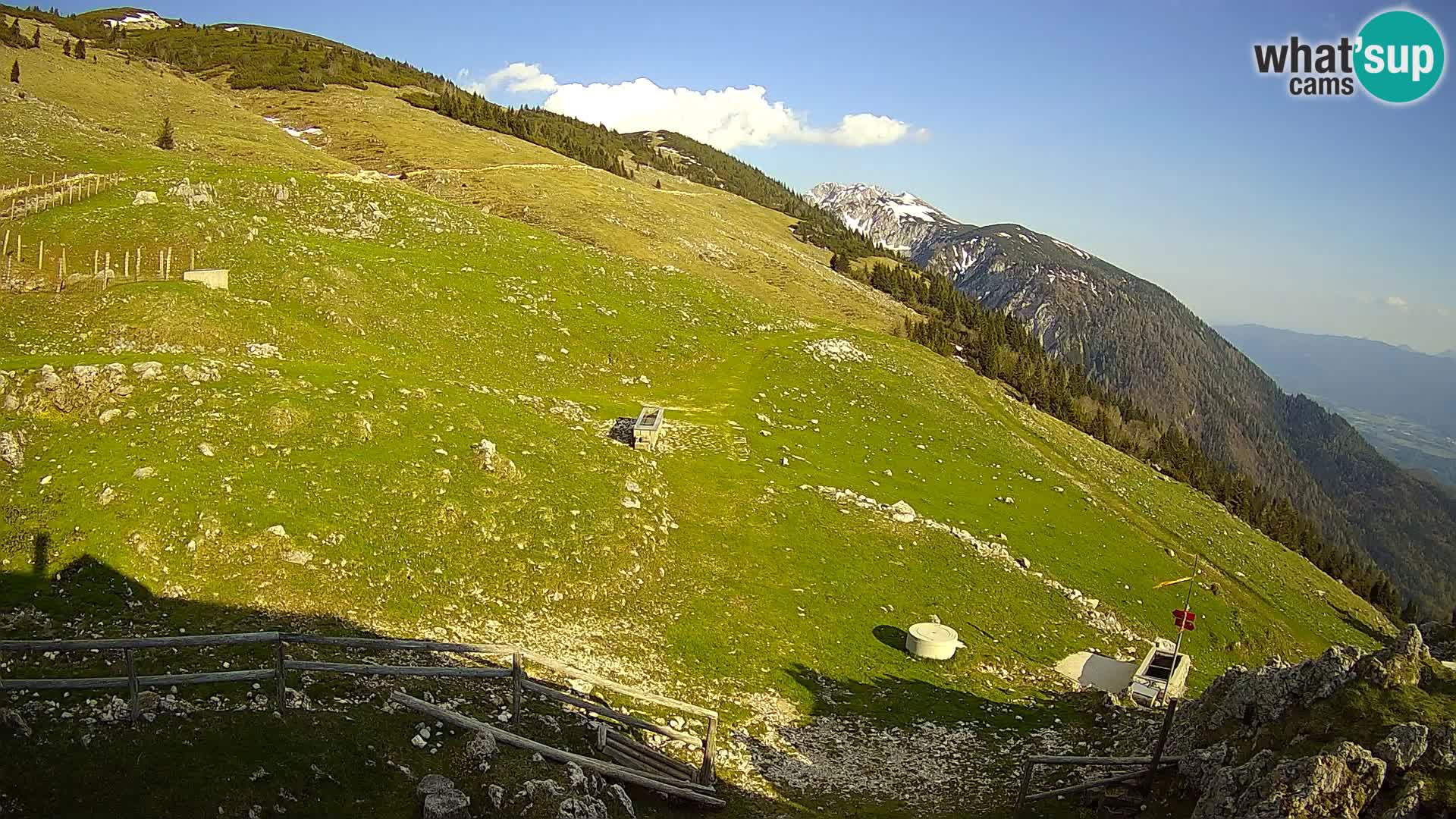 Struška nad Jesenicami spletna kamera planina Svečica (Belška planina) – Karavanke