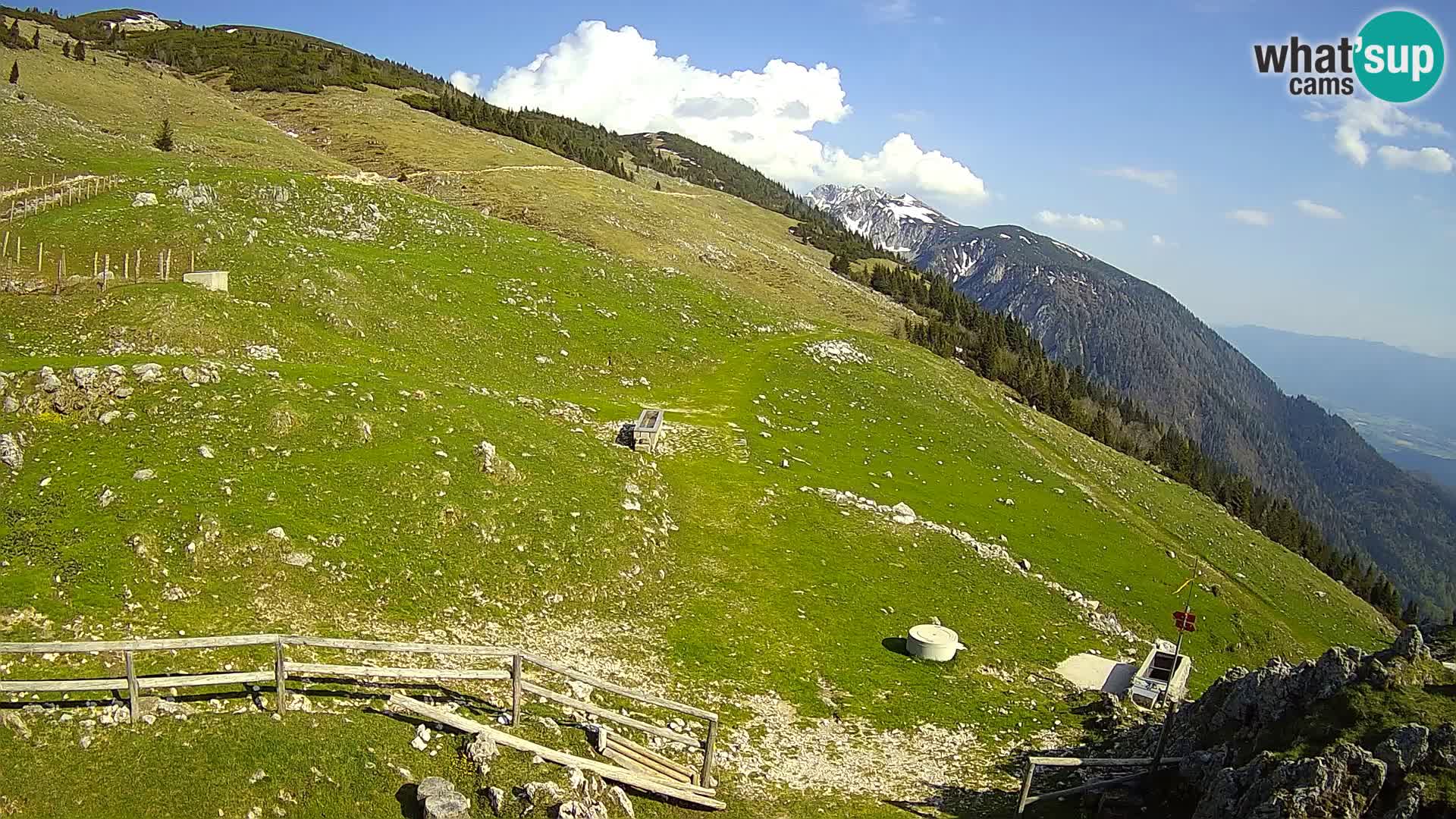 Struška nad Jesenicami spletna kamera planina Svečica (Belška planina) – Karavanke