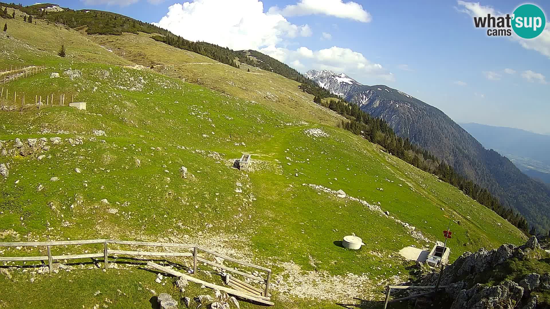 Struška nad Jesenicami spletna kamera planina Svečica (Belška planina) – Karavanke