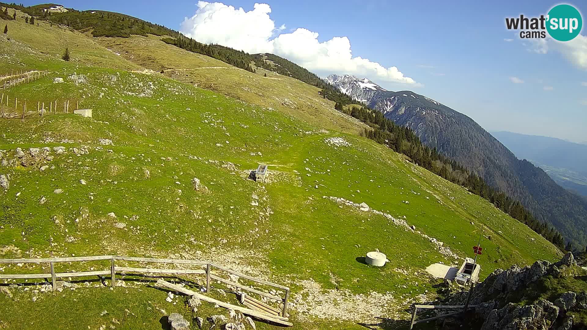 Struška nad Jesenicami spletna kamera planina Svečica (Belška planina) – Karavanke