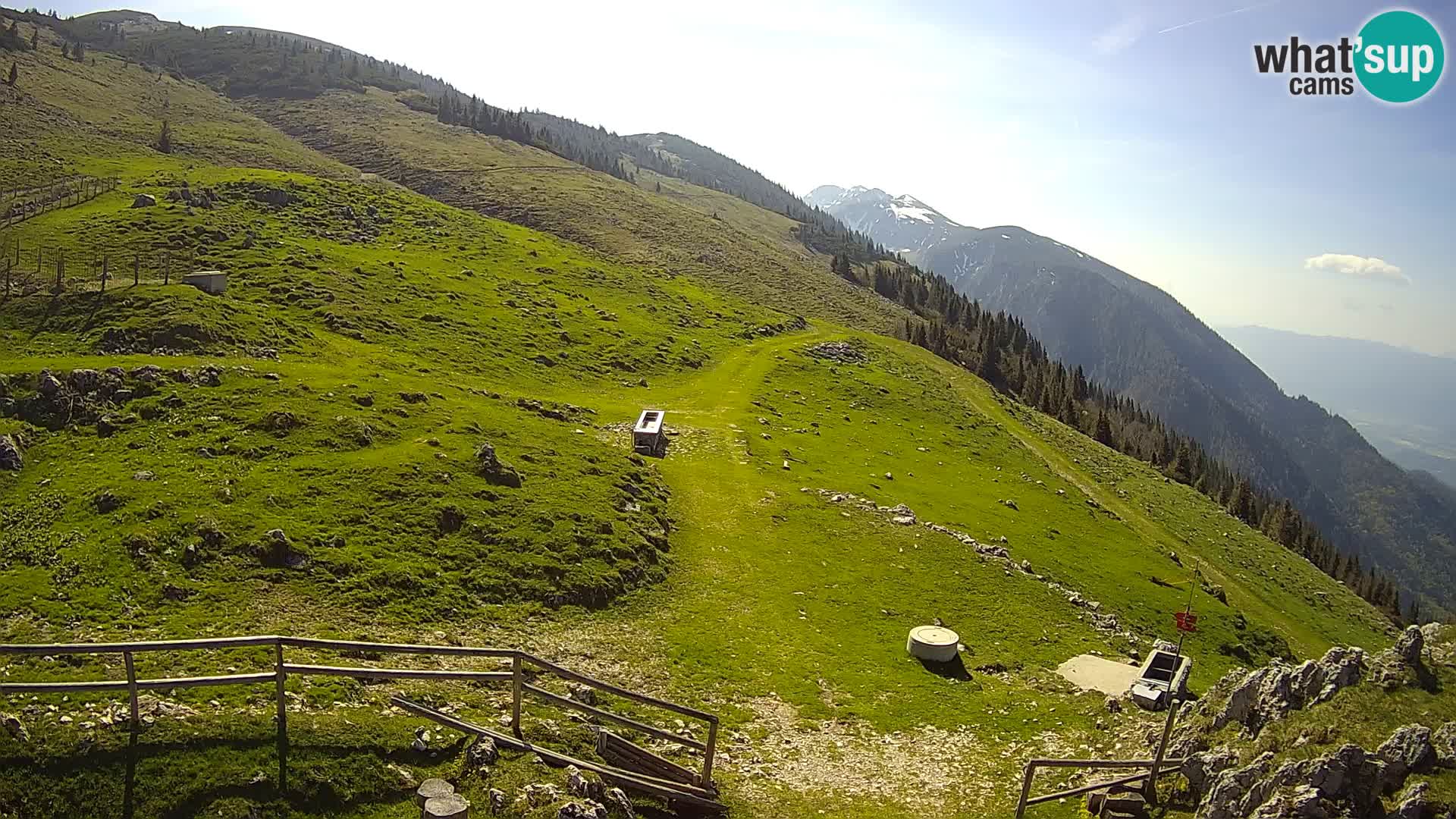 Struška nad Jesenicami spletna kamera planina Svečica (Belška planina) – Karavanke