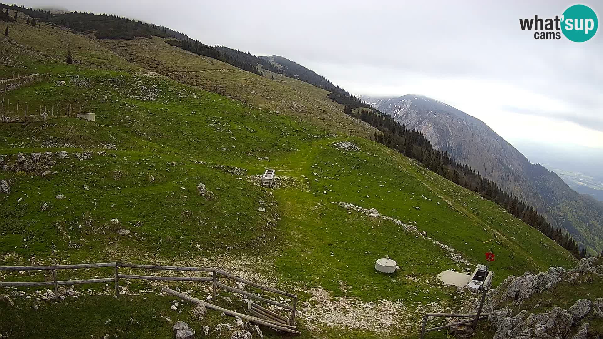 Struška nad Jesenicami spletna kamera planina Svečica (Belška planina) – Karavanke