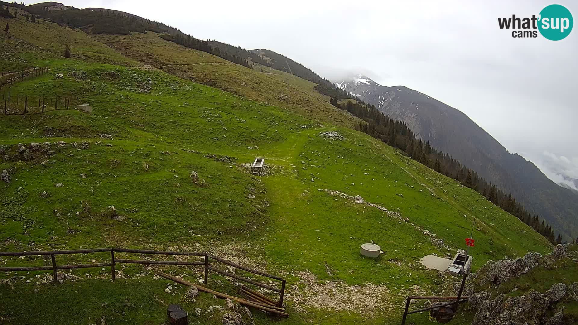 Struška nad Jesenicami Live webcam planina Svečica (Belška planina) – Karavanke – Slovénie