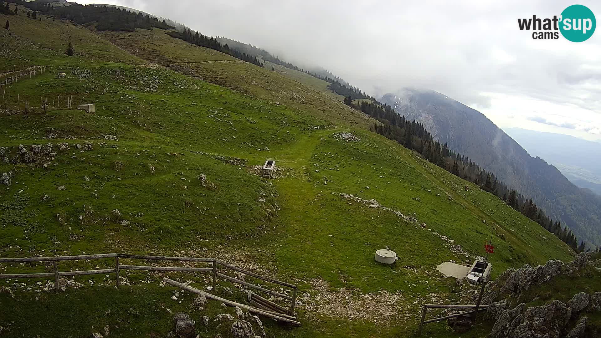 Struška nad Jesenicami spletna kamera planina Svečica (Belška planina) – Karavanke