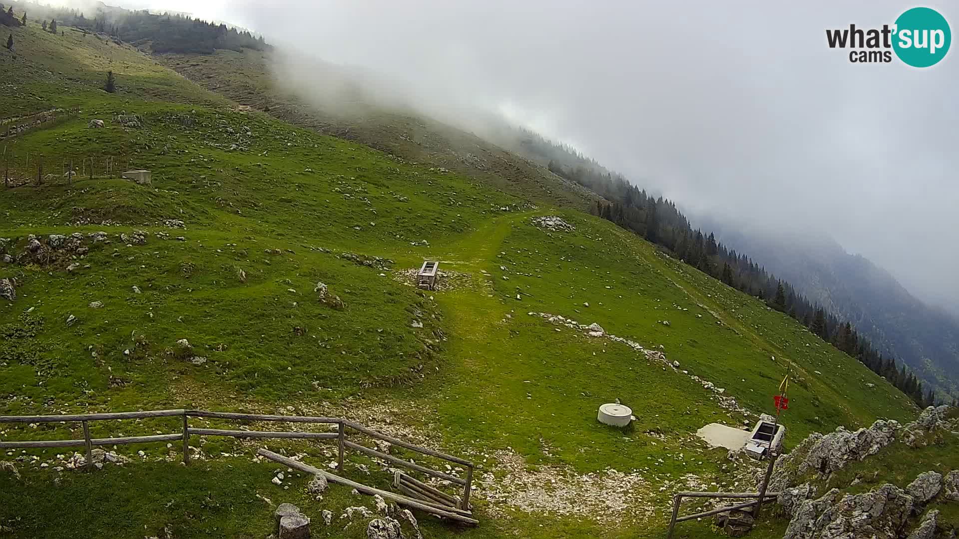 Struška nad Jesenicami Live webcam planina Svečica (Belška planina) – Karavanke – Slovénie