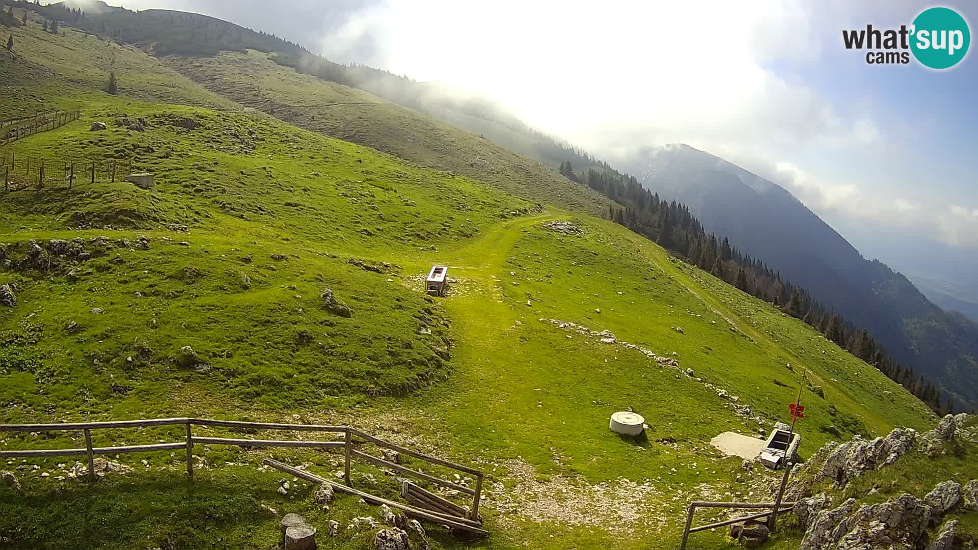 Struška nad Jesenicami web kamera planina Svečica (Belška planina) – Karavanke – Slovenija