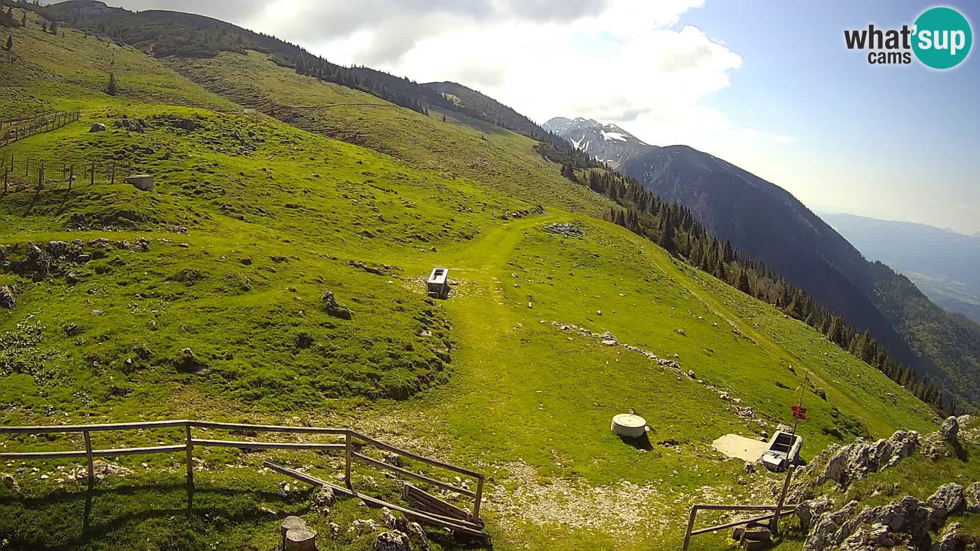 Struška nad Jesenicami spletna kamera planina Svečica (Belška planina) – Karavanke