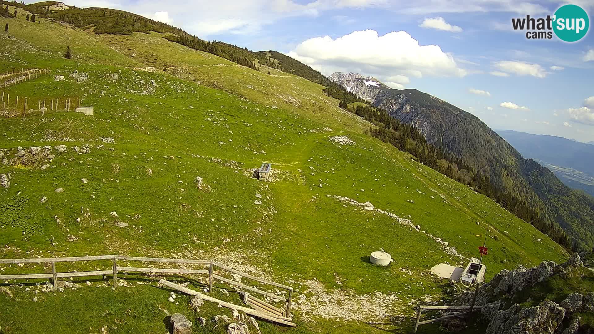 Struška nad Jesenicami spletna kamera planina Svečica (Belška planina) – Karavanke