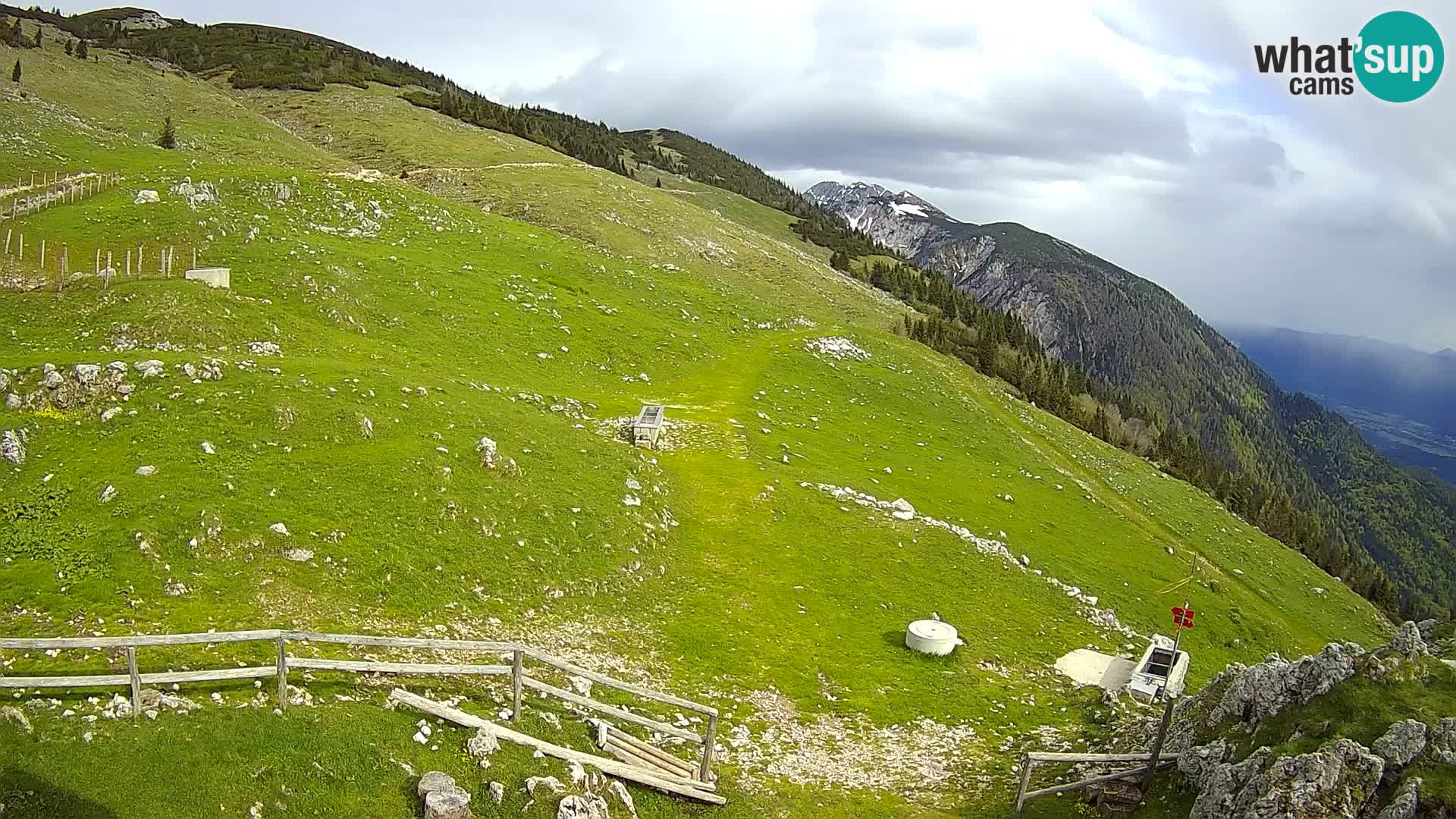 Struška nad Jesenicami web kamera planina Svečica (Belška planina) – Karavanke – Slovenija