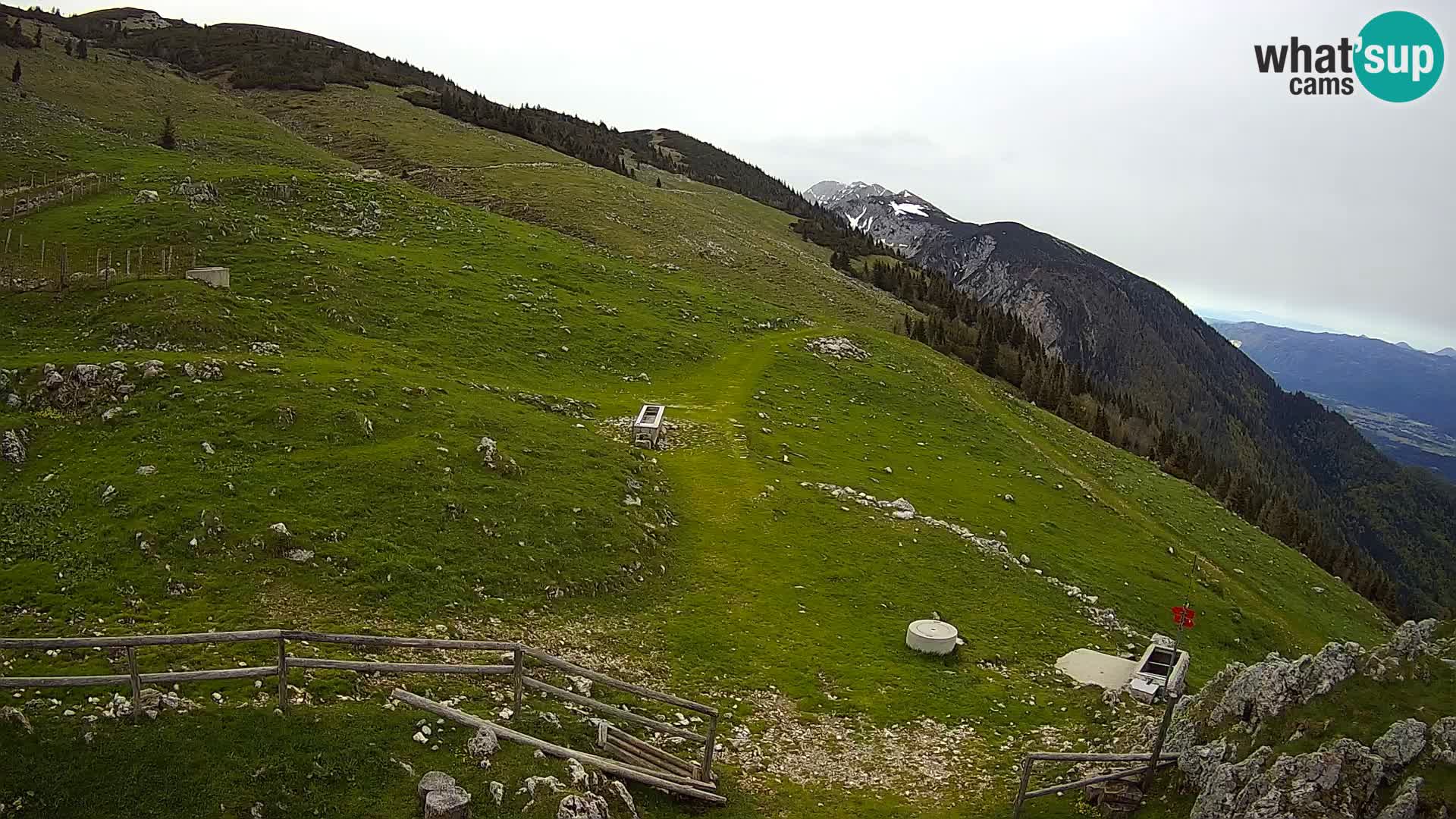 Struška nad Jesenicami spletna kamera planina Svečica (Belška planina) – Karavanke