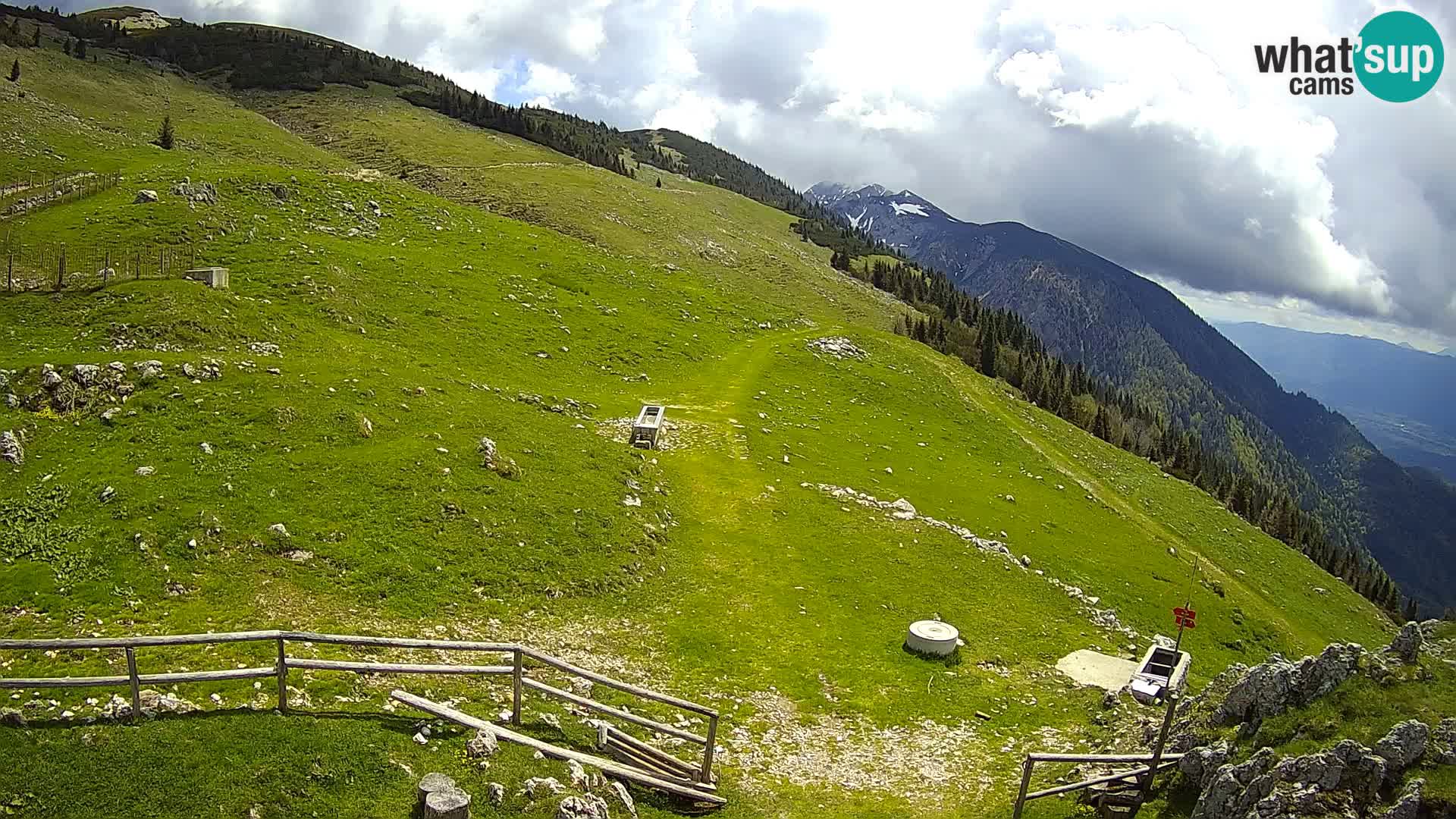 Struška nad Jesenicami web kamera planina Svečica (Belška planina) – Karavanke – Slovenija