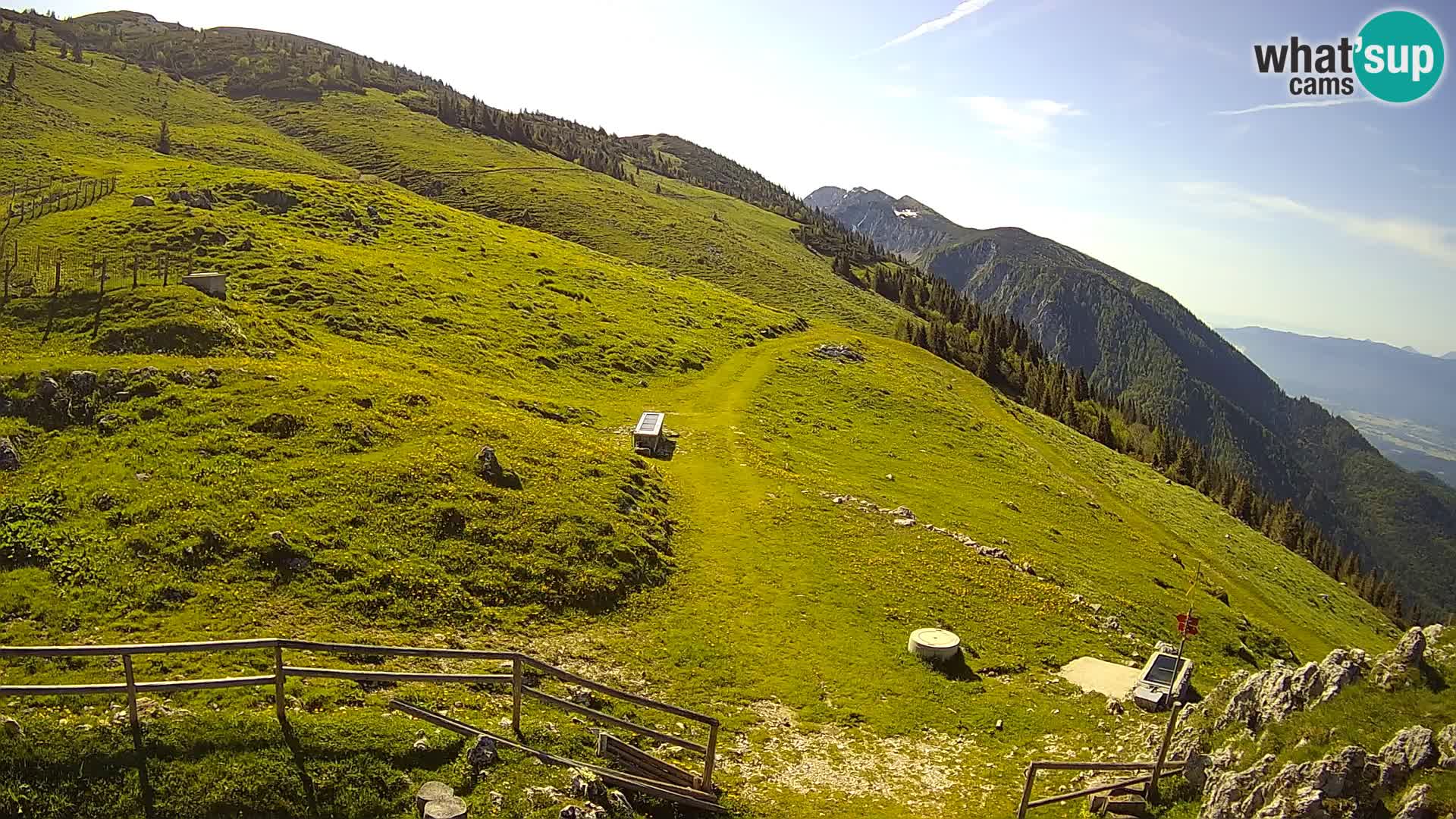 Struška nad Jesenicami spletna kamera planina Svečica (Belška planina) – Karavanke