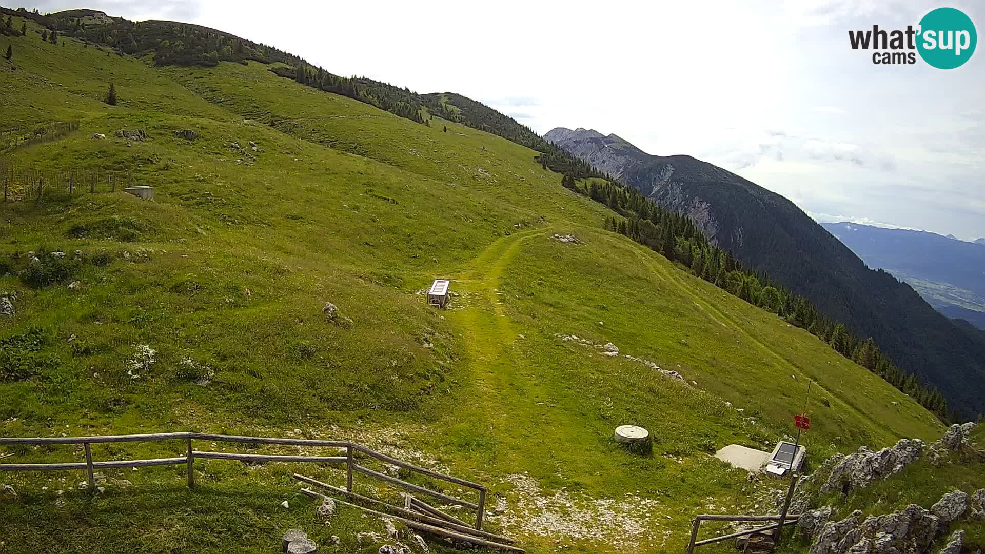 Struška nad Jesenicami web kamera planina Svečica (Belška planina) – Karavanke – Slovenija