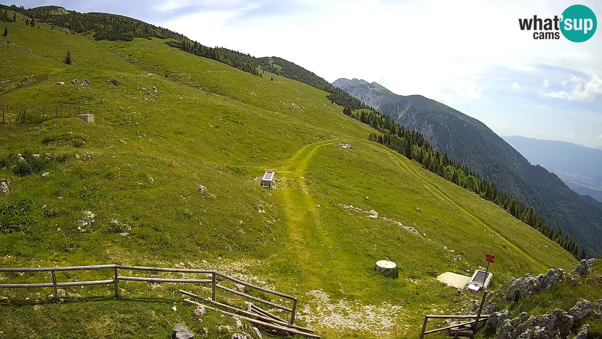 Struška nad Jesenicami Live webcam planina Svečica (Belška planina) – Karavanke – Slovénie