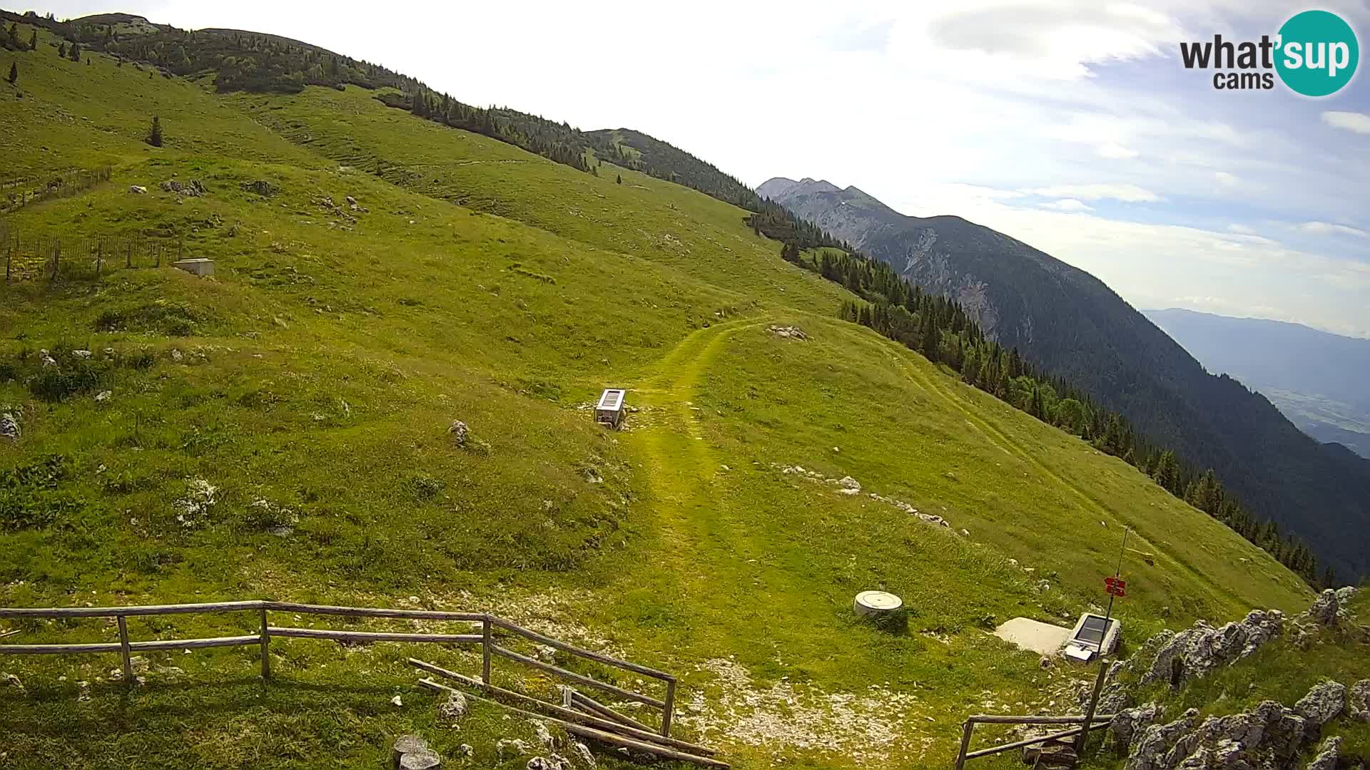 Struška nad Jesenicami Live webcam planina Svečica (Belška planina) – Karavanke – Slovénie