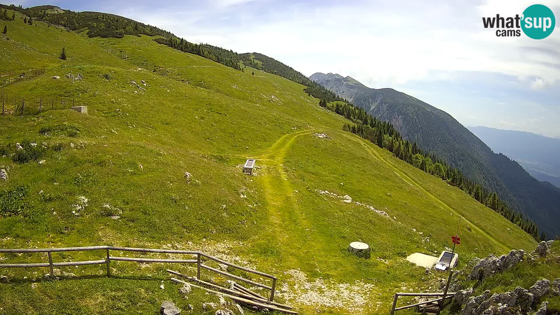 Struška nad Jesenicami Live webcam planina Svečica (Belška planina) – Karavanke – Slovénie