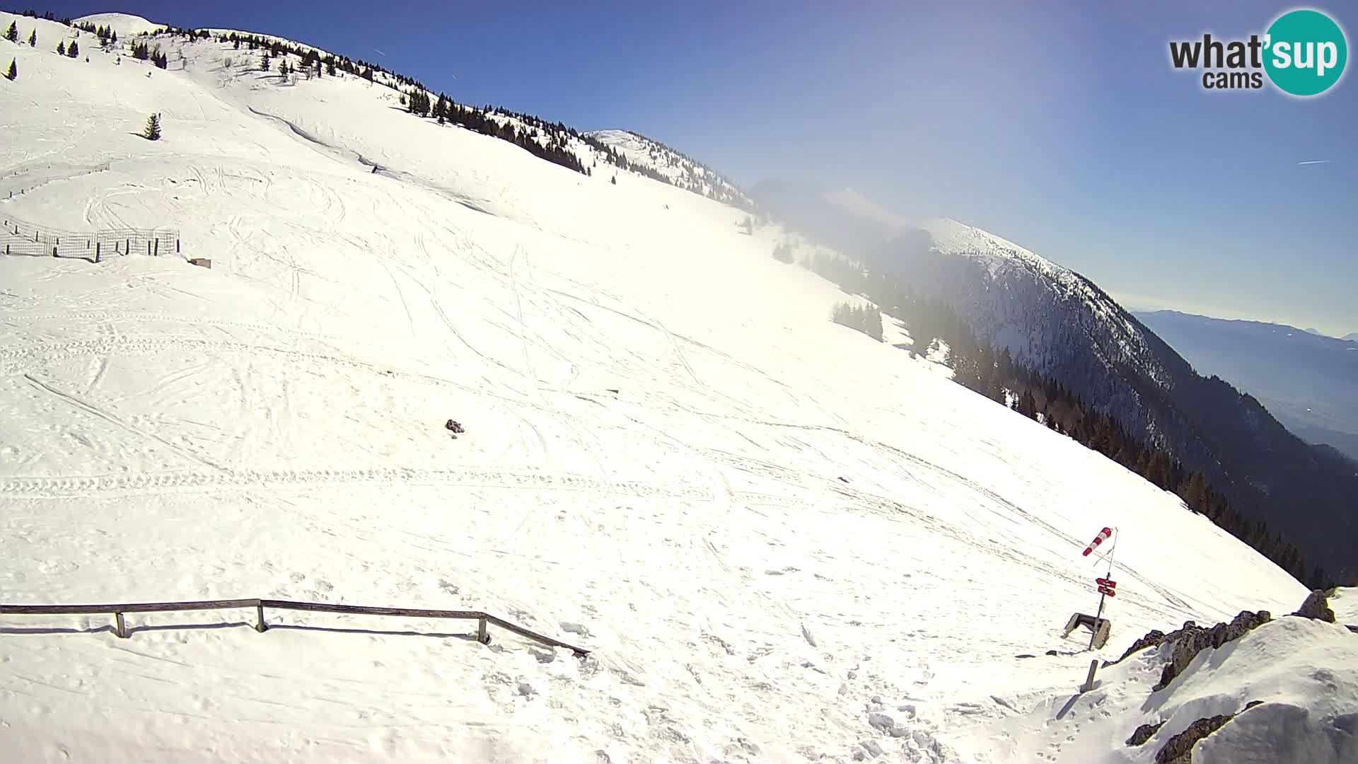 Struška nad Jesenicami Live webcam planina Svečica (Belška planina) – Karavanke – Slovénie
