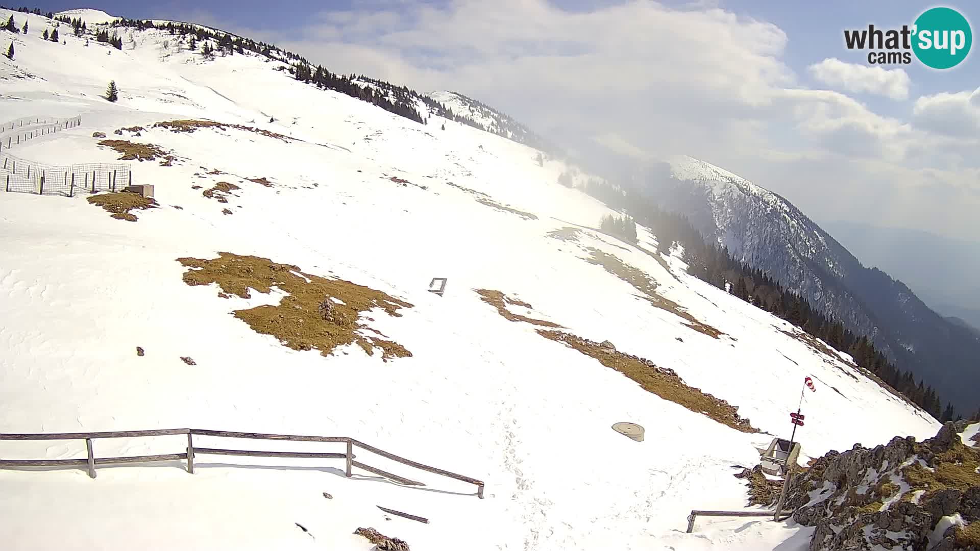 Struška nad Jesenicami web kamera planina Svečica (Belška planina) – Karavanke – Slovenija
