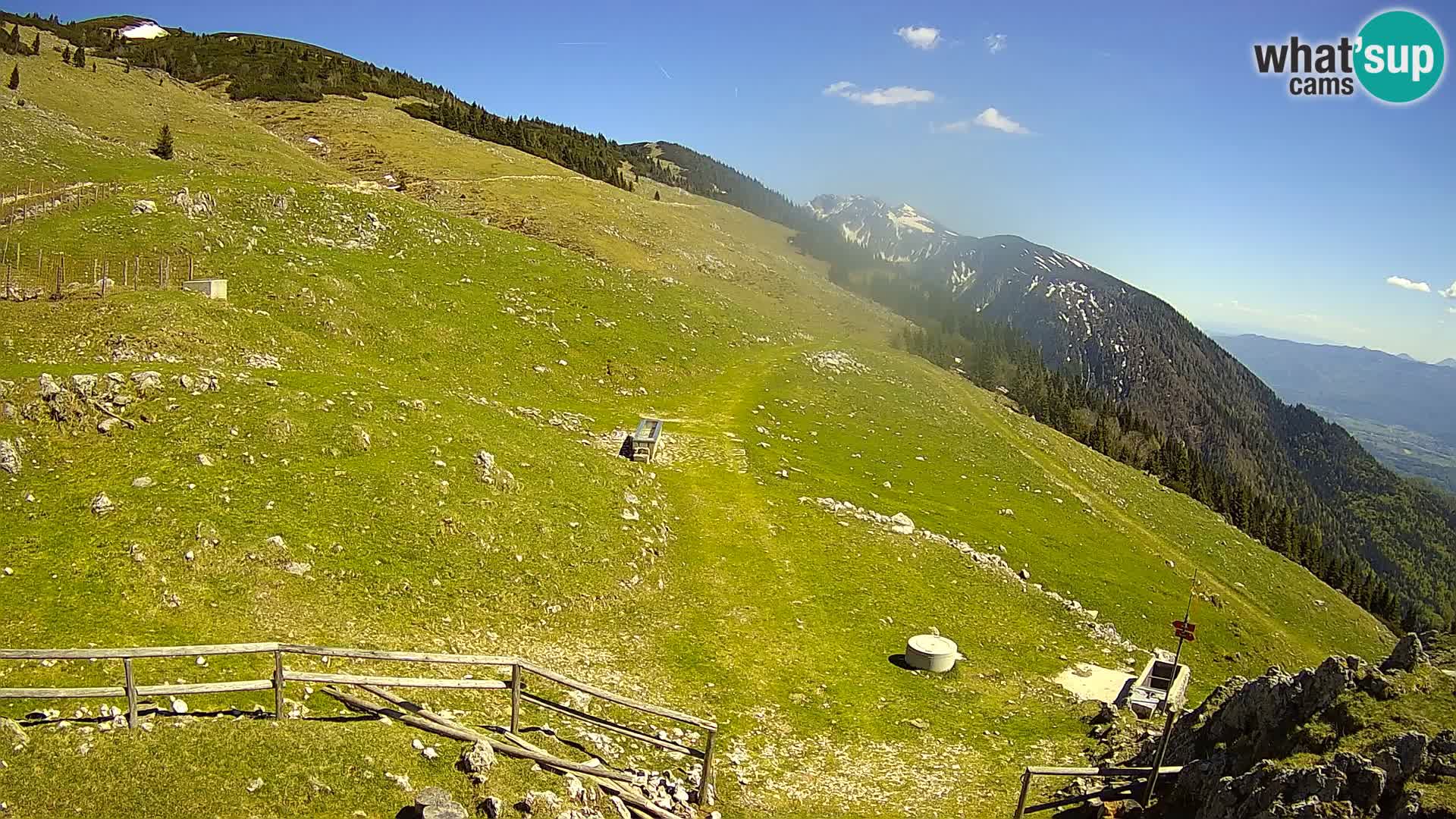 Struška nad Jesenicami spletna kamera planina Svečica (Belška planina) – Karavanke
