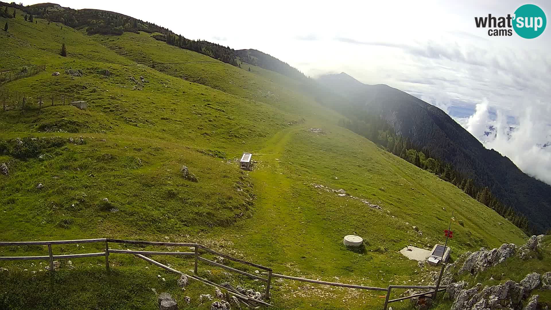 Struška nad Jesenicami spletna kamera planina Svečica (Belška planina) – Karavanke