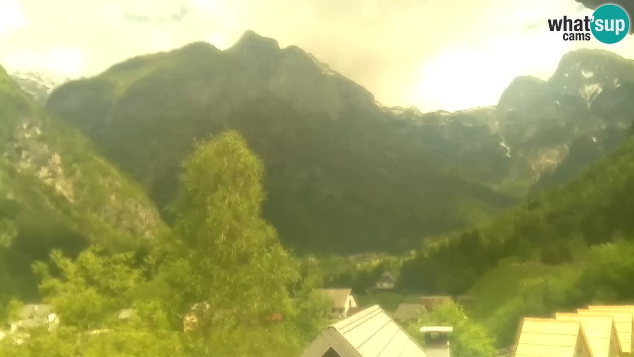 Webcam Trenta – View of Šplevt, Pihavec and Prisojnik