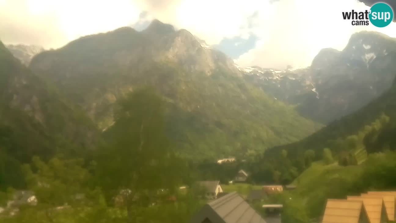 Webcam Trenta – View of Šplevt, Pihavec and Prisojnik