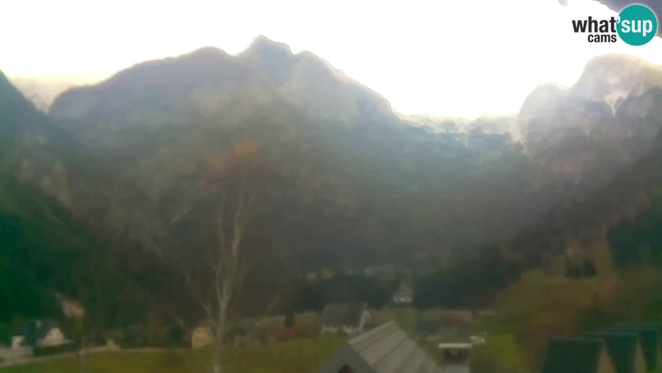 Webcam Trenta – View of Šplevt, Pihavec and Prisojnik