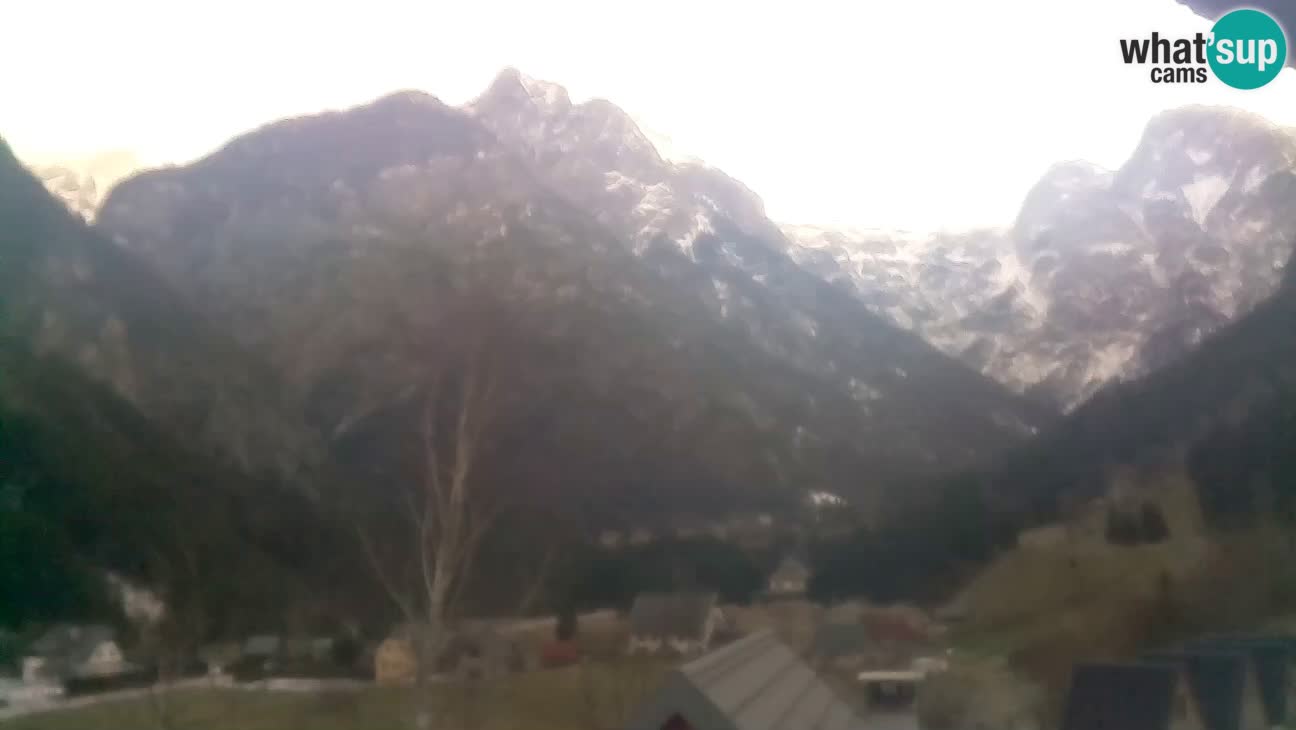 Webcam Trenta – View of Šplevt, Pihavec and Prisojnik