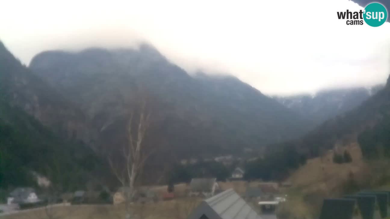 Webcam Trenta – View of Šplevt, Pihavec and Prisojnik