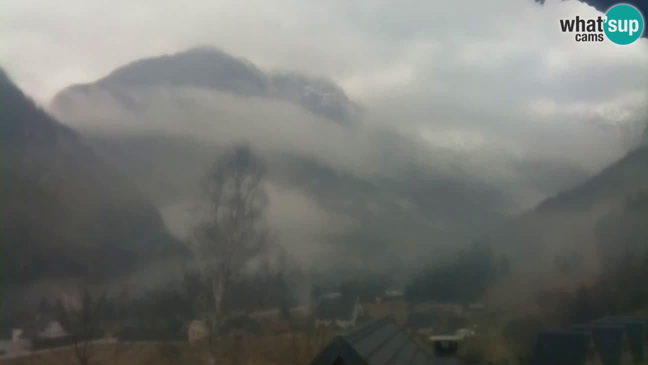 Webcam Trenta – View of Šplevt, Pihavec and Prisojnik