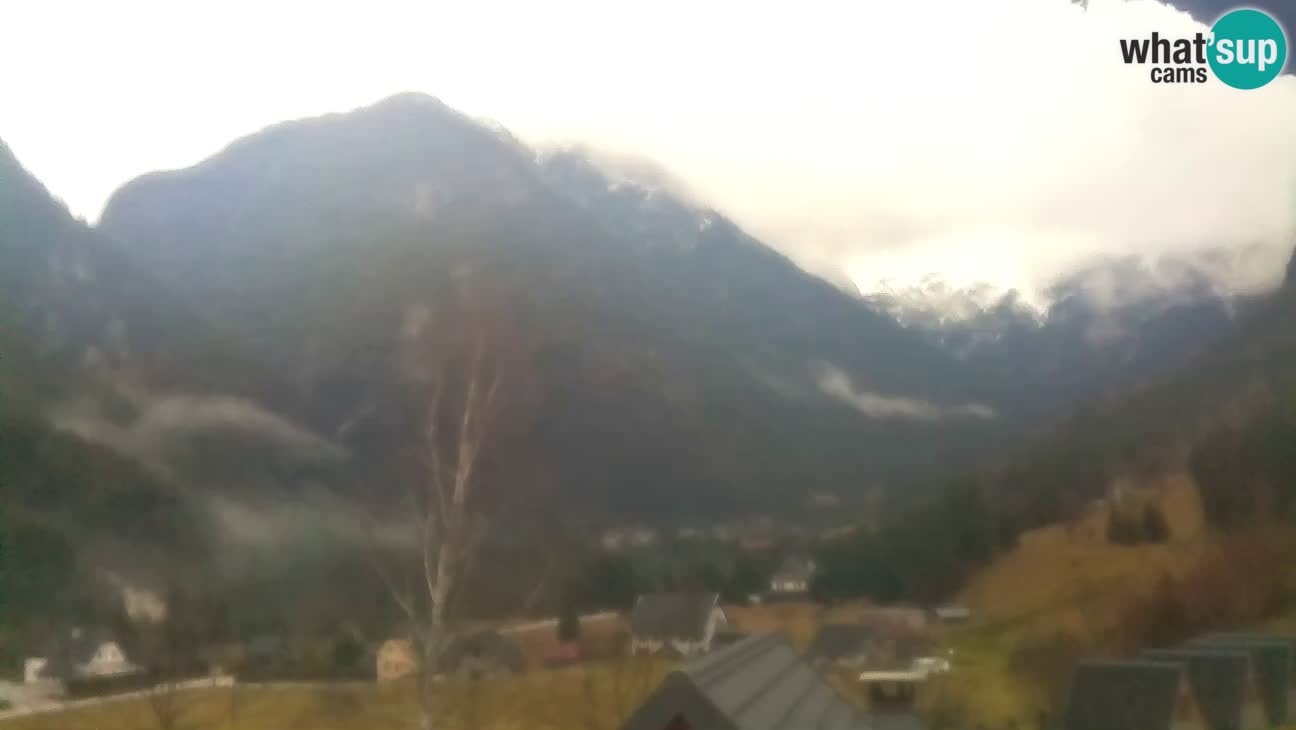 Webcam Trenta – View of Šplevt, Pihavec and Prisojnik