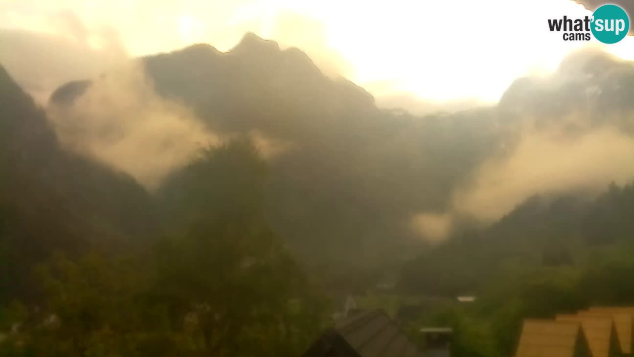 Webcam Trenta – View of Šplevt, Pihavec and Prisojnik