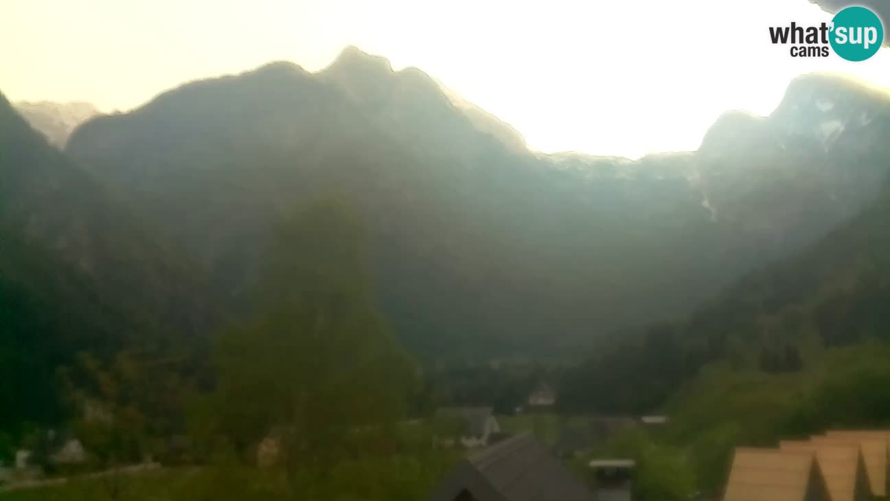 Webcam Trenta – View of Šplevt, Pihavec and Prisojnik