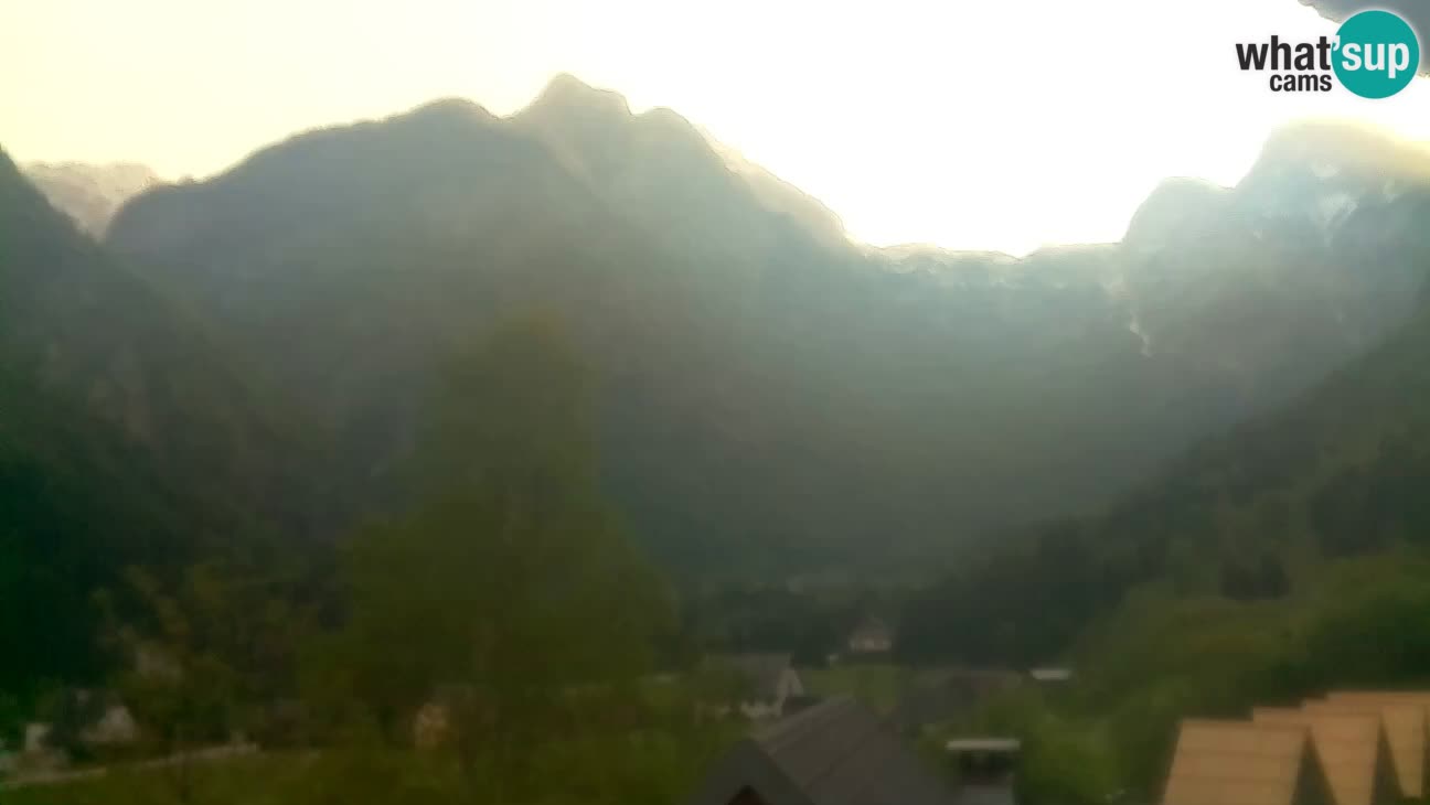 Webcam Trenta – View of Šplevt, Pihavec and Prisojnik