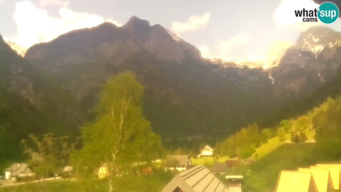 Webcam Trenta – View of Šplevt, Pihavec and Prisojnik