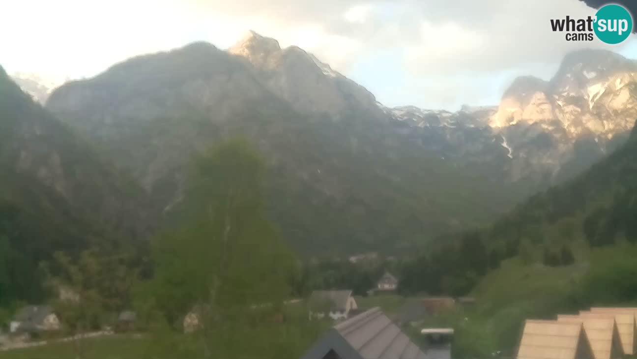 Webcam Trenta – View of Šplevt, Pihavec and Prisojnik