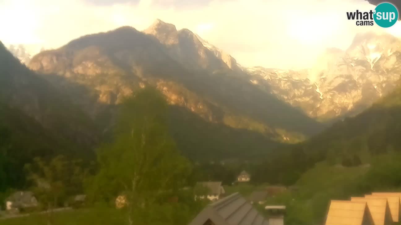 Webcam Trenta – View of Šplevt, Pihavec and Prisojnik