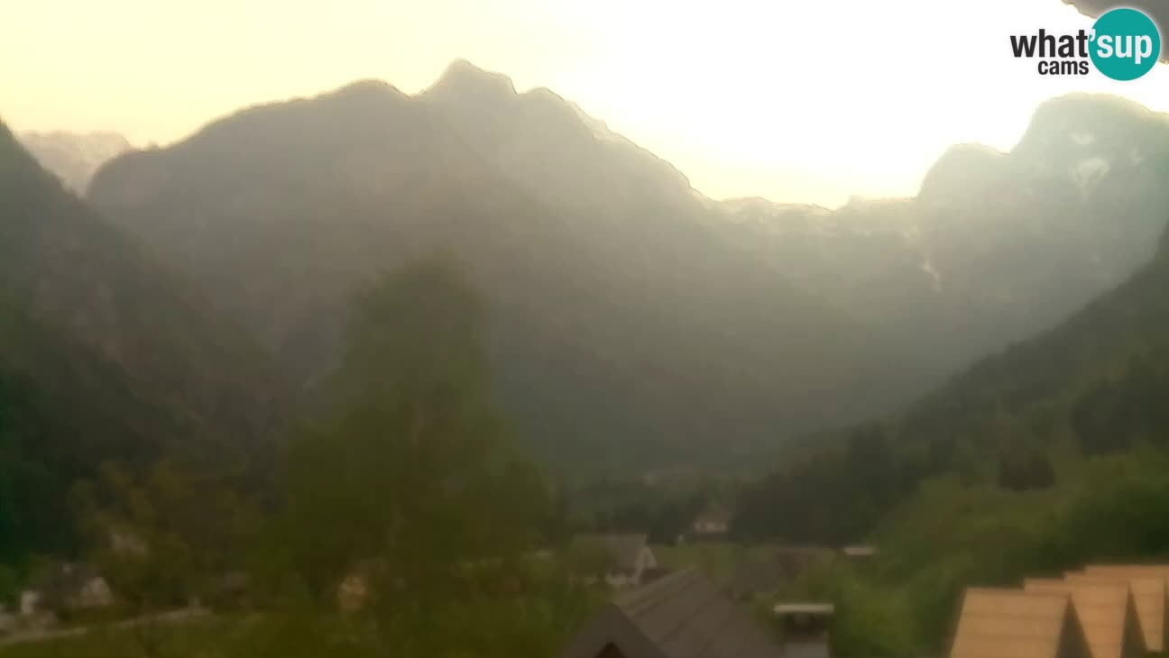 Webcam Trenta – View of Šplevt, Pihavec and Prisojnik