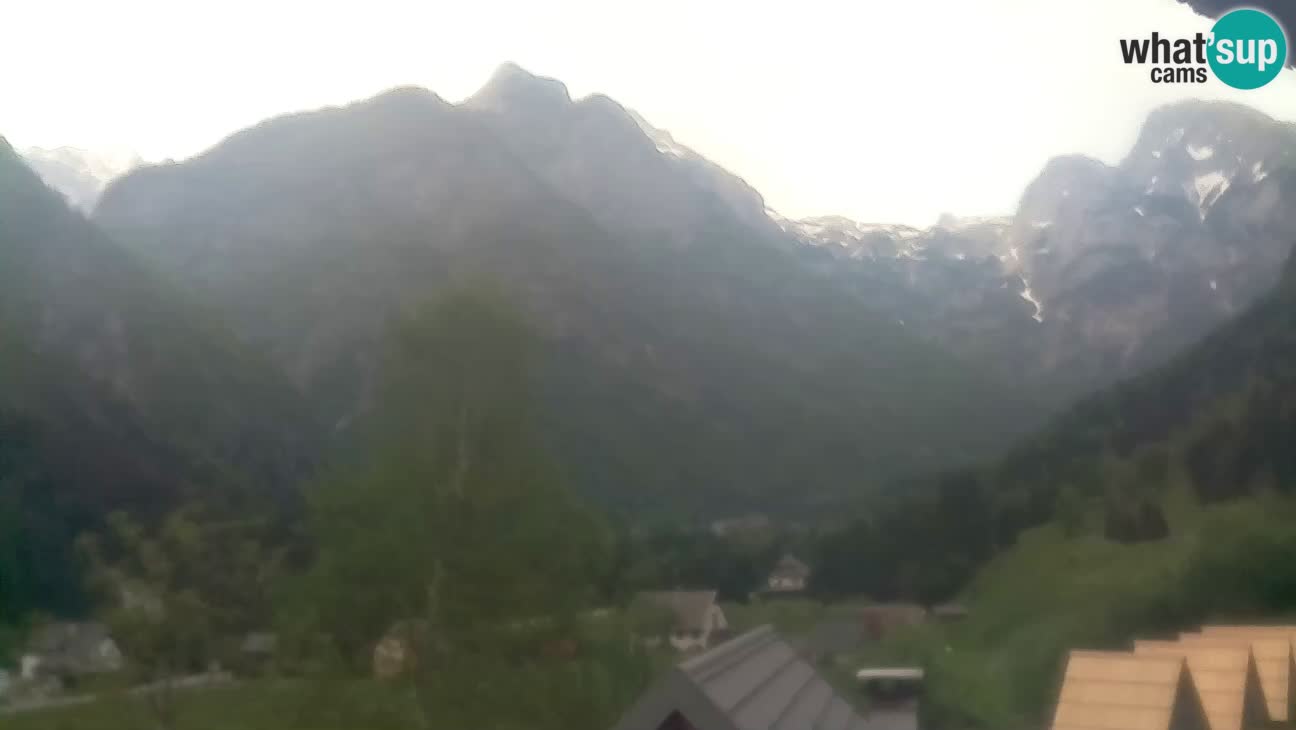 Webcam Trenta – View of Šplevt, Pihavec and Prisojnik