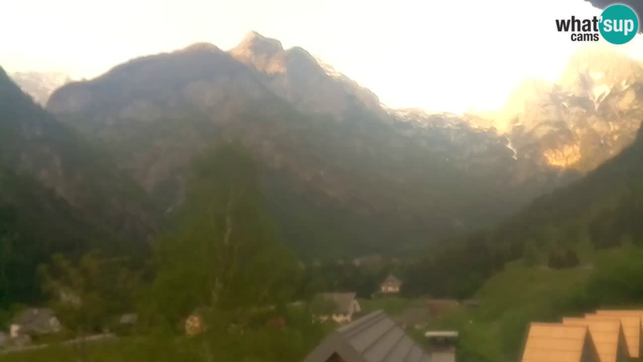 Webcam Trenta – View of Šplevt, Pihavec and Prisojnik