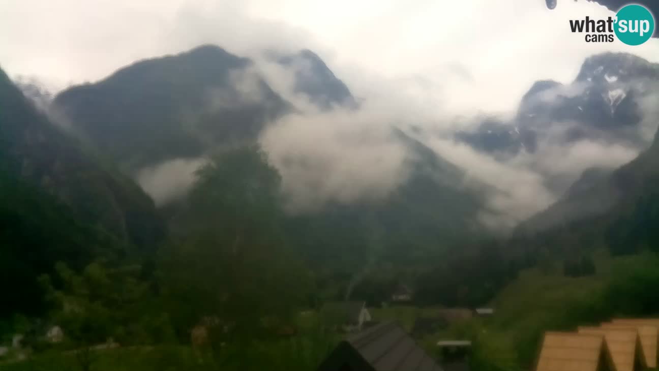 Webcam Trenta – View of Šplevt, Pihavec and Prisojnik