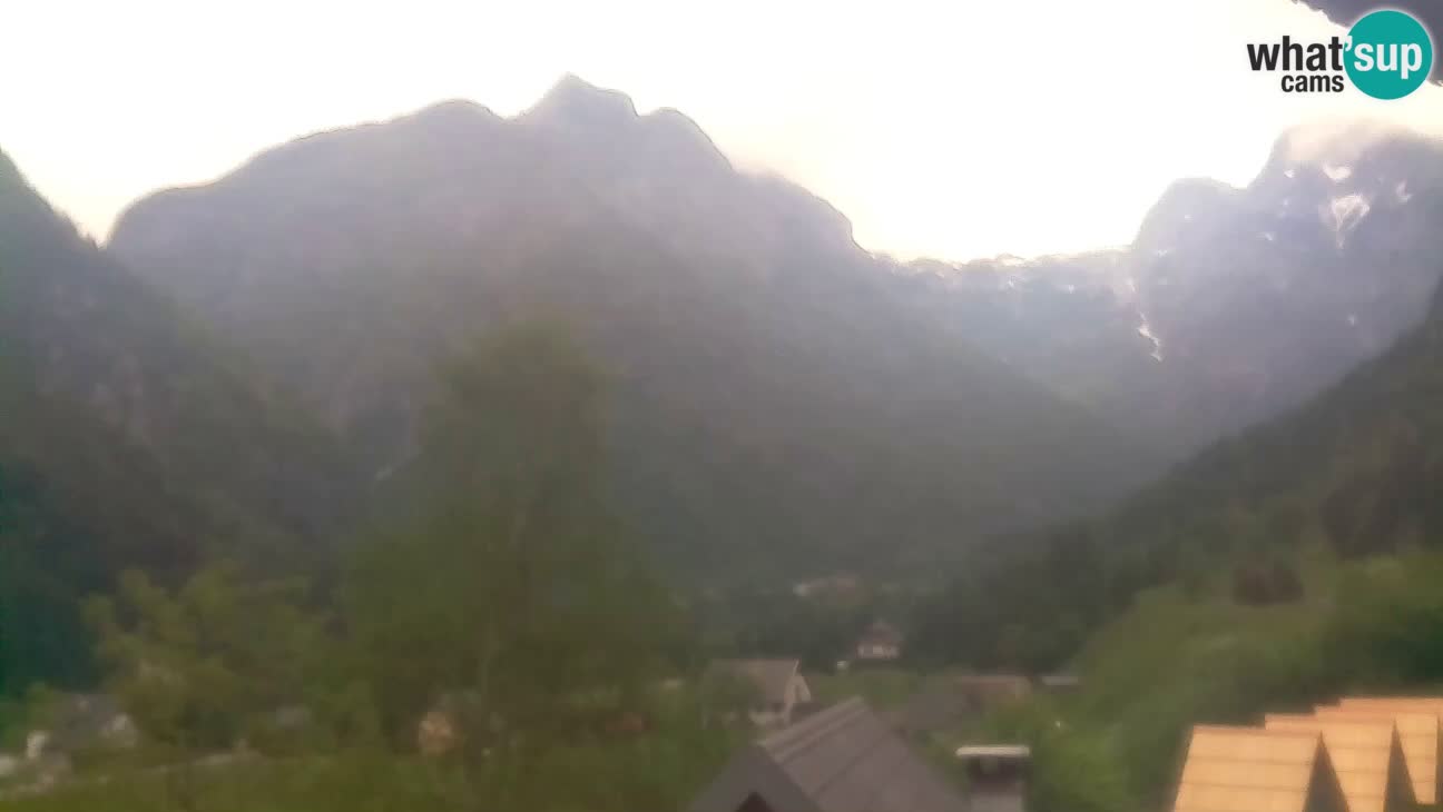 Webcam Trenta – View of Šplevt, Pihavec and Prisojnik