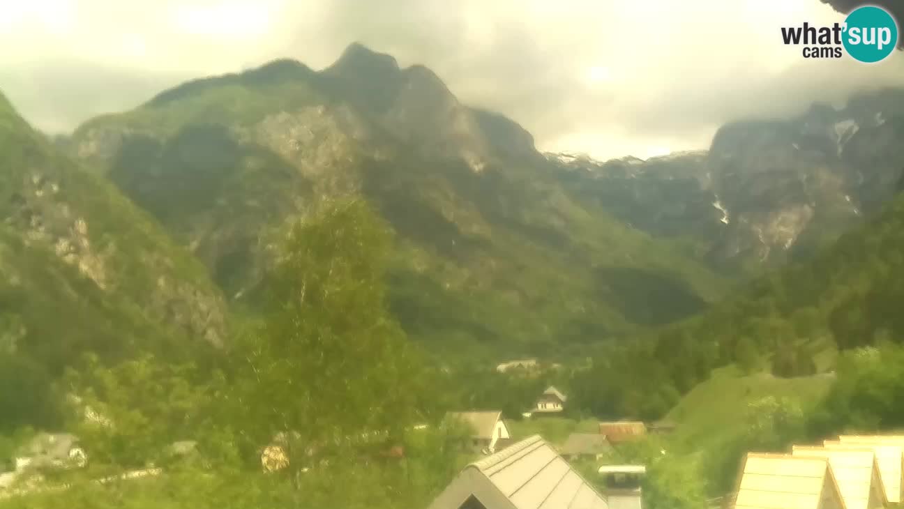 Webcam Trenta – View of Šplevt, Pihavec and Prisojnik