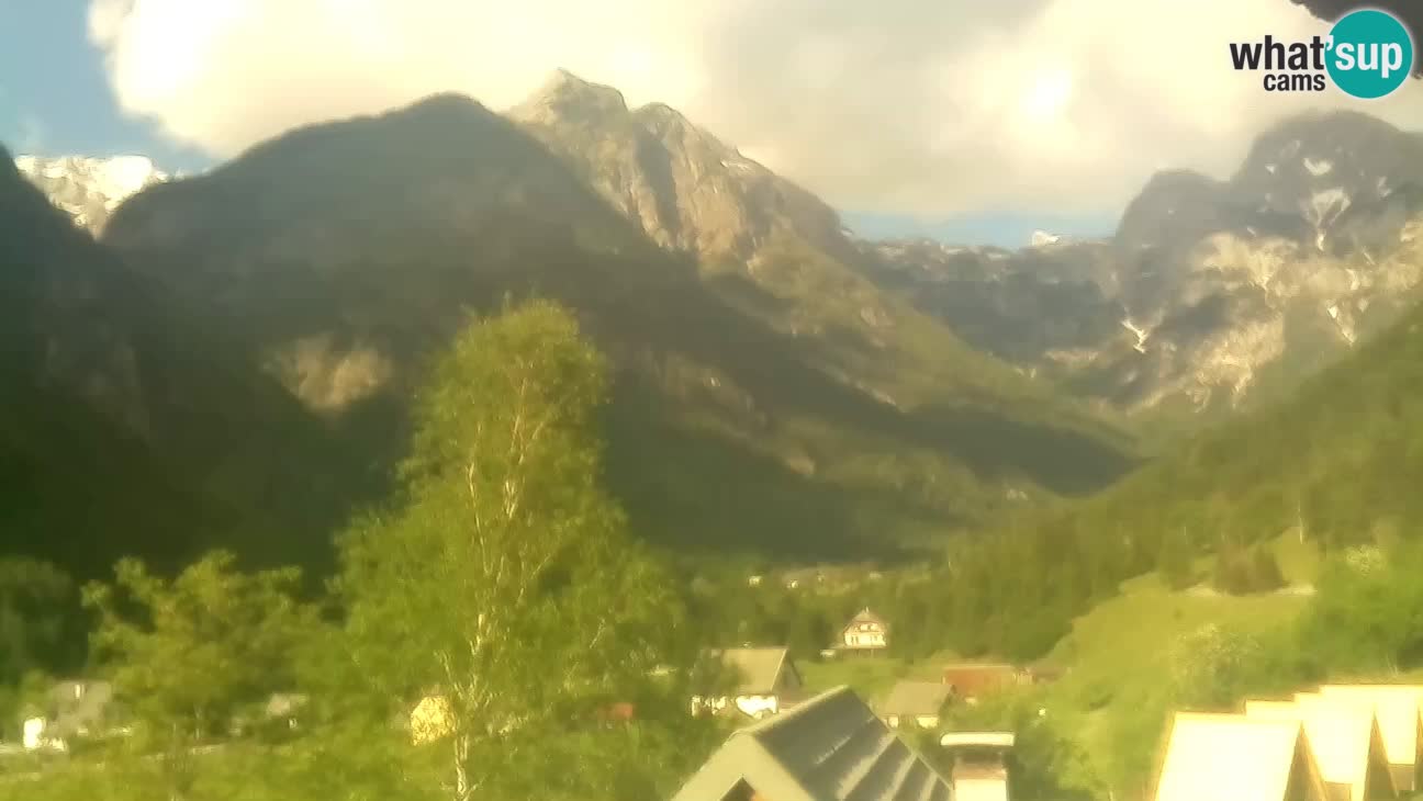 Webcam Trenta – View of Šplevt, Pihavec and Prisojnik