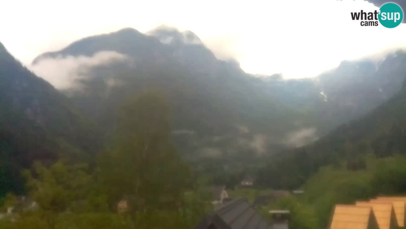 Webcam Trenta – View of Šplevt, Pihavec and Prisojnik