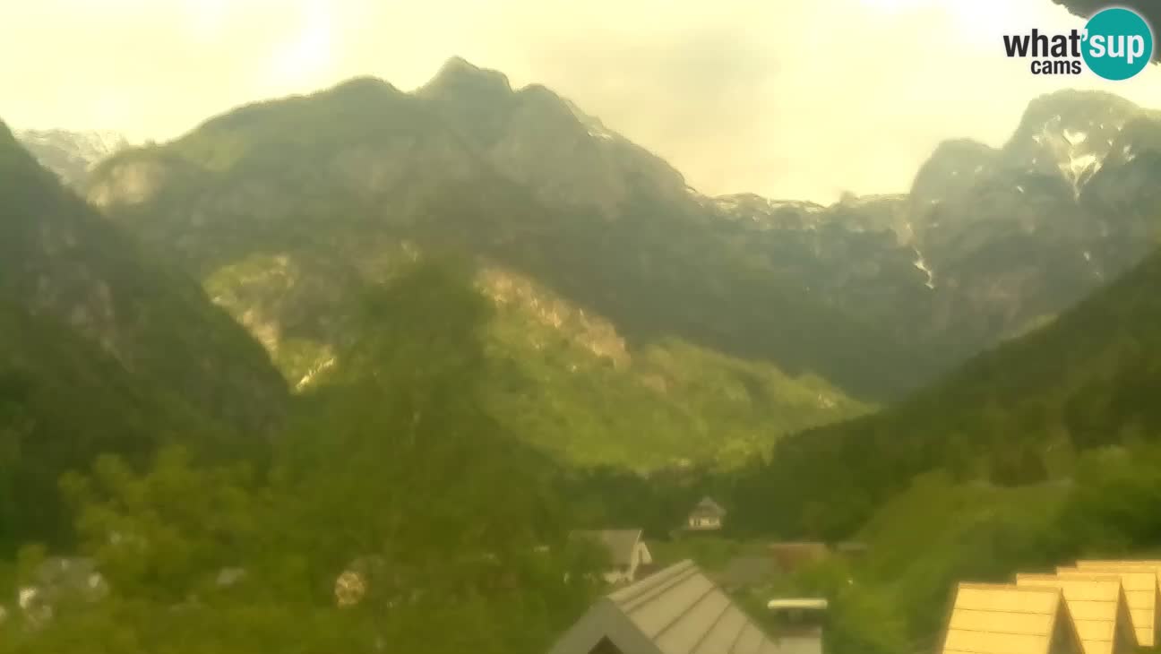 Webcam Trenta – View of Šplevt, Pihavec and Prisojnik