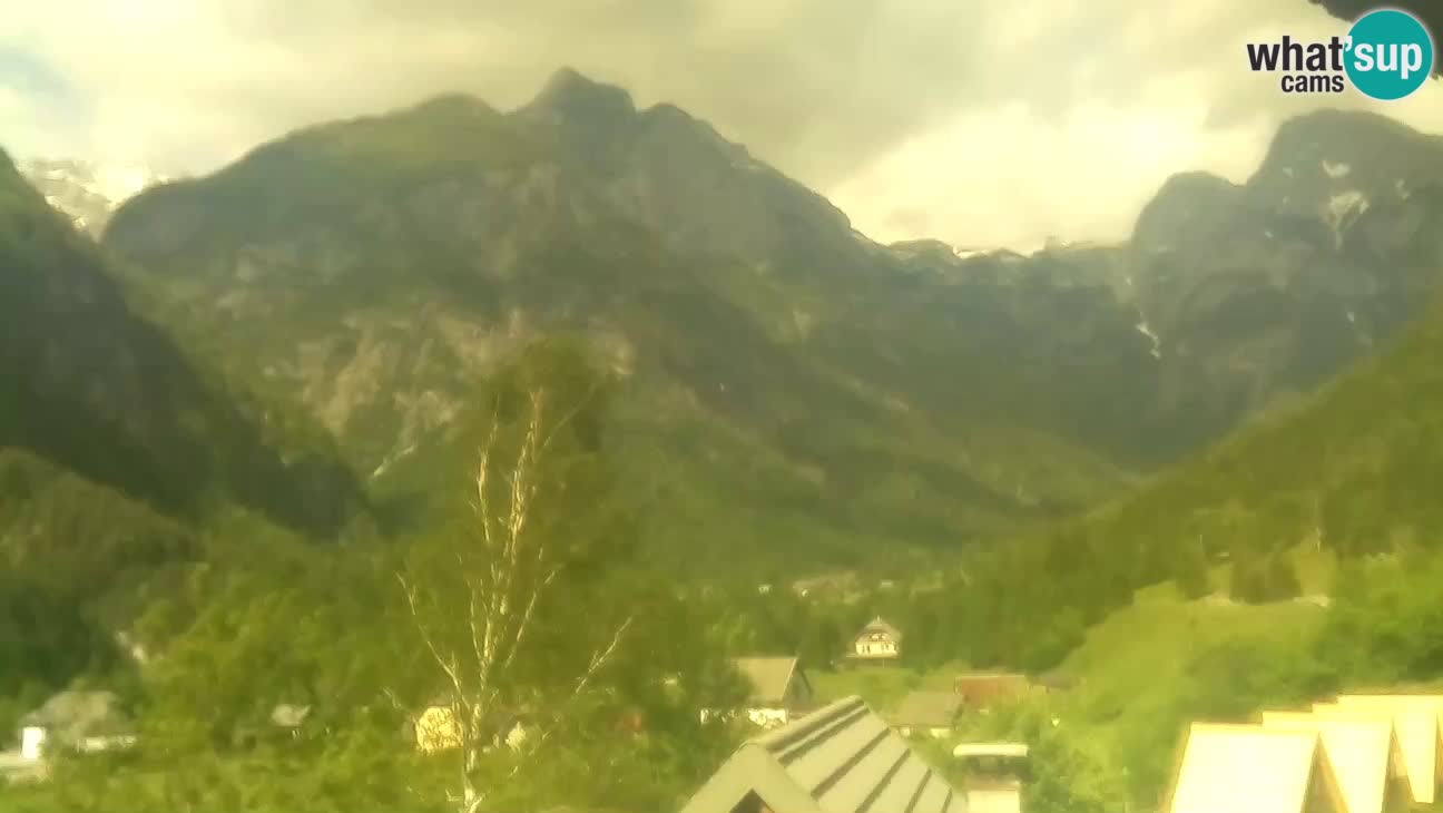 Webcam Trenta – View of Šplevt, Pihavec and Prisojnik
