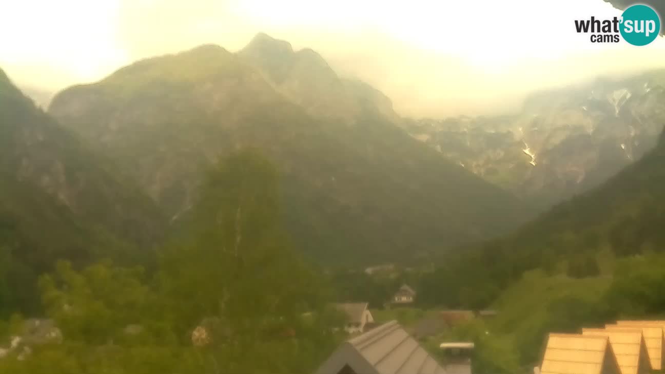 Webcam Trenta – View of Šplevt, Pihavec and Prisojnik
