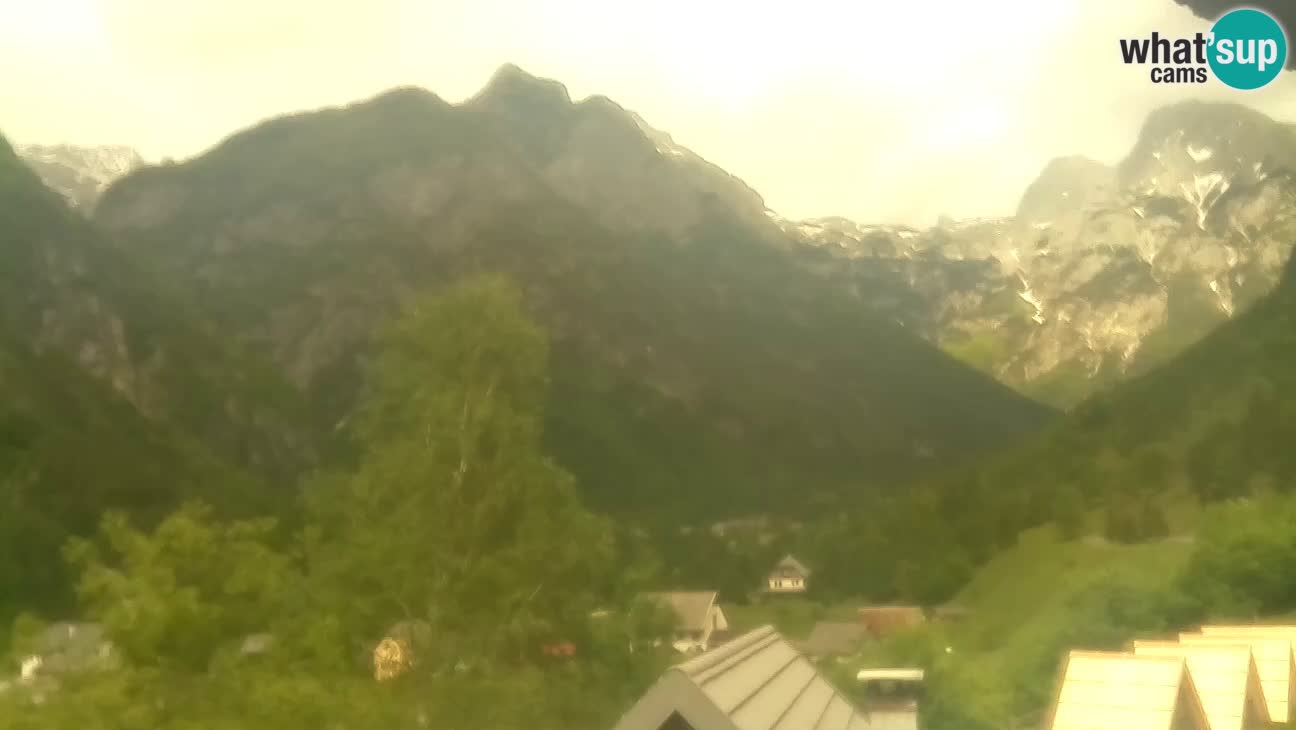 Webcam Trenta – View of Šplevt, Pihavec and Prisojnik