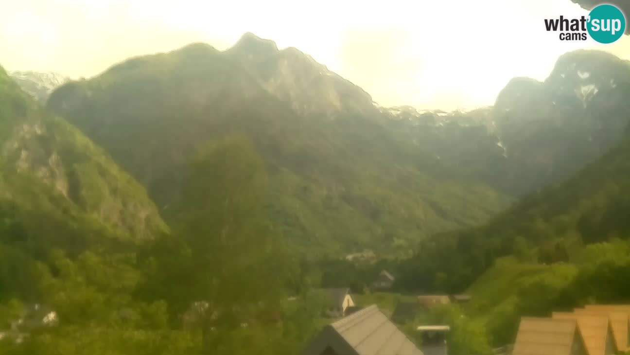 Spletna kamera Trenta – Pogled na Šplevt, Pihavec in Prisojnik